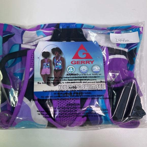 Gerry Youth Girls 14/16 3 Piece Swim Set UPF 30+ NWT - Picture 6 of 6